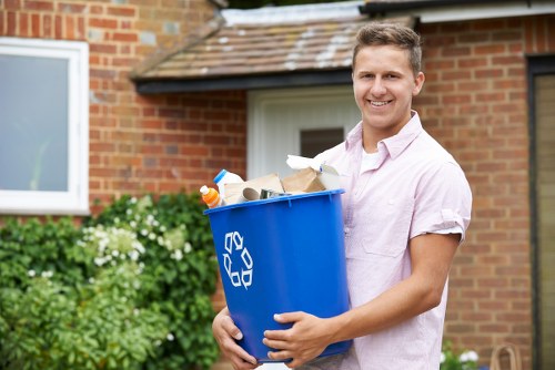 Final transformed garage space in Berkhamsted inspiring organization.